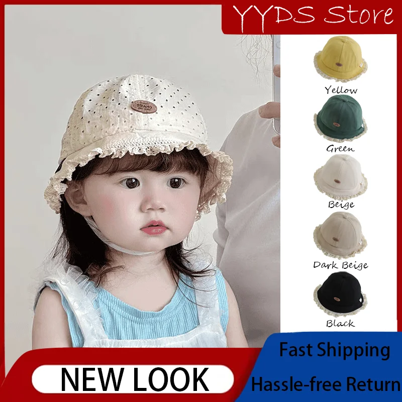 baby-princess-sun-hat-lace-fisherman-cap-quick-dry-breathable-summer-spring-thin-infant-sun-protection