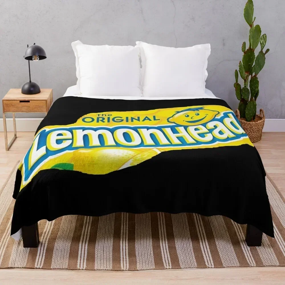 

Lemonhead candy picture Throw Blanket Travel Size Cozy Blanket for Plane Train