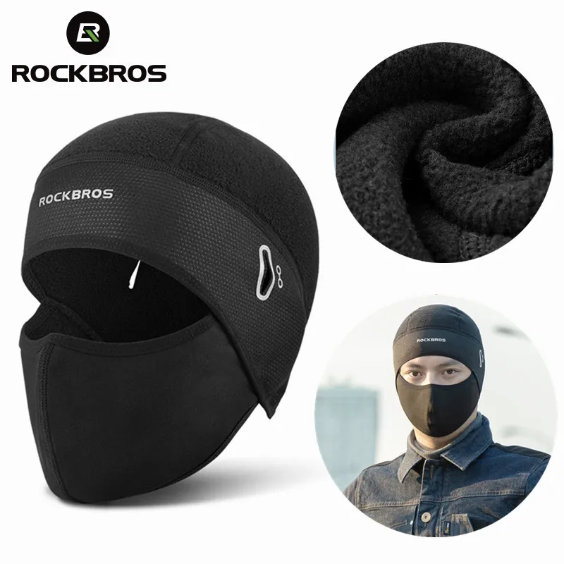

ROCKBROS зимняя теплая велосипедная шапка с отверстиями для очков Женская бандана уличная спортивная маска для лица для езды на мотоцикле Bicycl