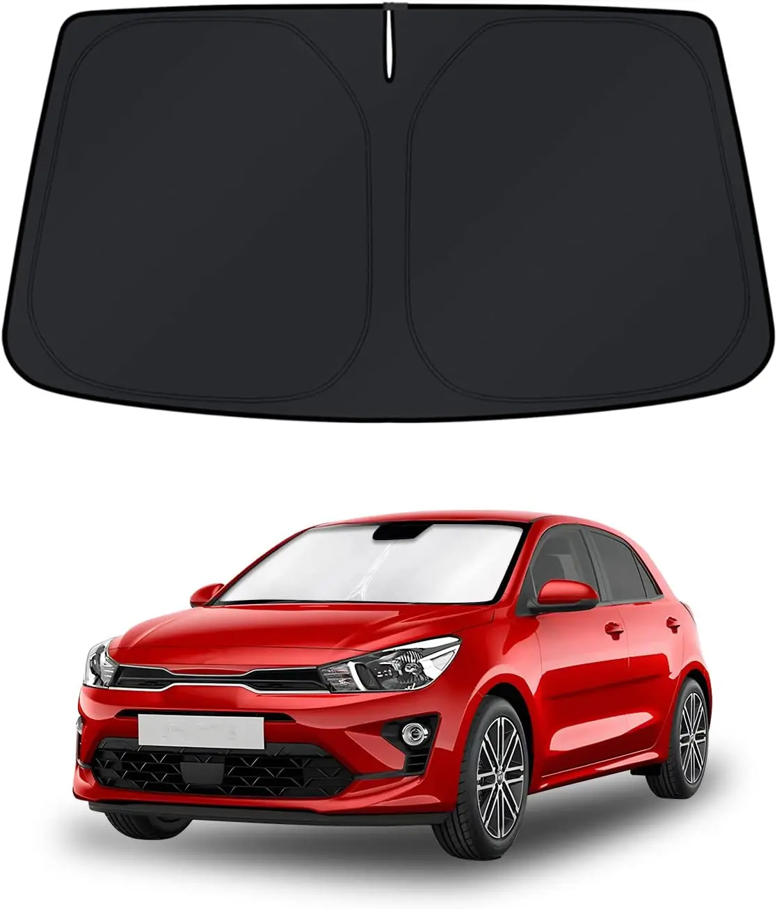 

Солнцезащитный козырек на лобовое стекло для Kia Rio 2018-2023, оконный козырек, солнцезащитный козырек, складные блоки, УФ-лучи, сохраняющий ваш автомобильный охладитель