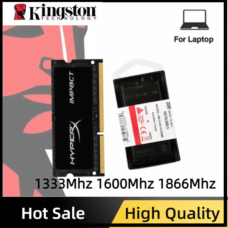 KingSton 1333Mhz 1600Mhz 1866Mhz Laptop Ram DDR3L DDR3 8GB 4GB SODIMM PC3-12800 PC3-14900 Notebook Ram DDR3 Dual Channel