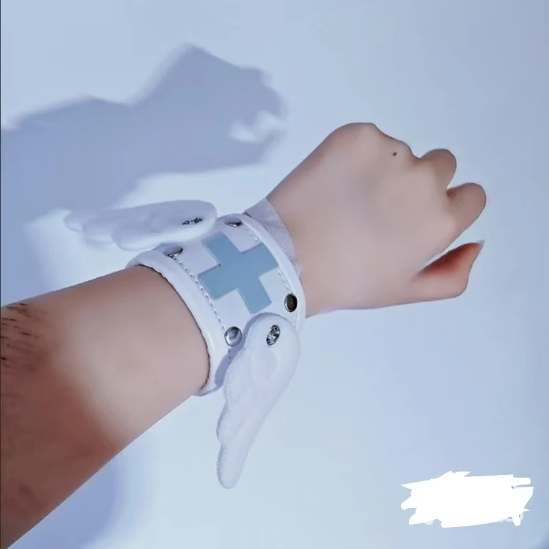 القوطية لوليتا Harajuku النساء ثقافة فرعية لطيف أجنحة الشرير سوار دبوس الشعر Y2K فتاة الأصلي الطبية الملاك الجناح غطاء الرأس