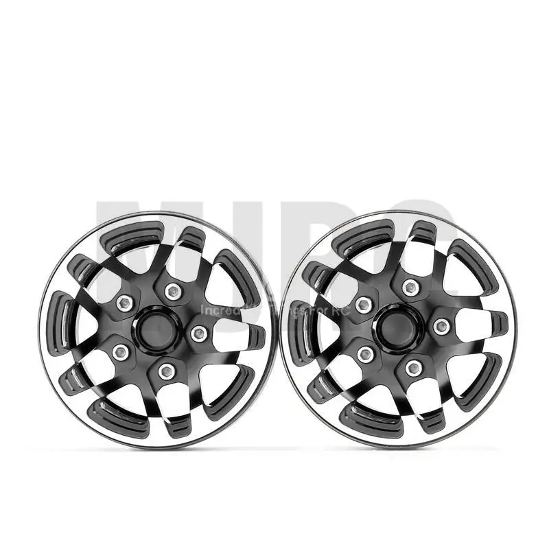 a pair RC Rock Crawler Metal Wheel Rim 1.9 Inch BEADLOCK for 1/10 Axial SCX10 90046 TAMIYA CC01 D90 D110 VS4 TF2 TRX-4