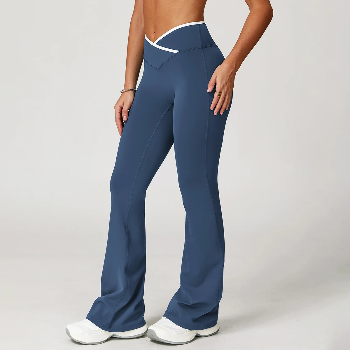 

Color blocking Yoga Flare Pants Women High Waist Workout Sports Fitness Leggings Push Up Women Yoga Leggings Gym Sports Clothing