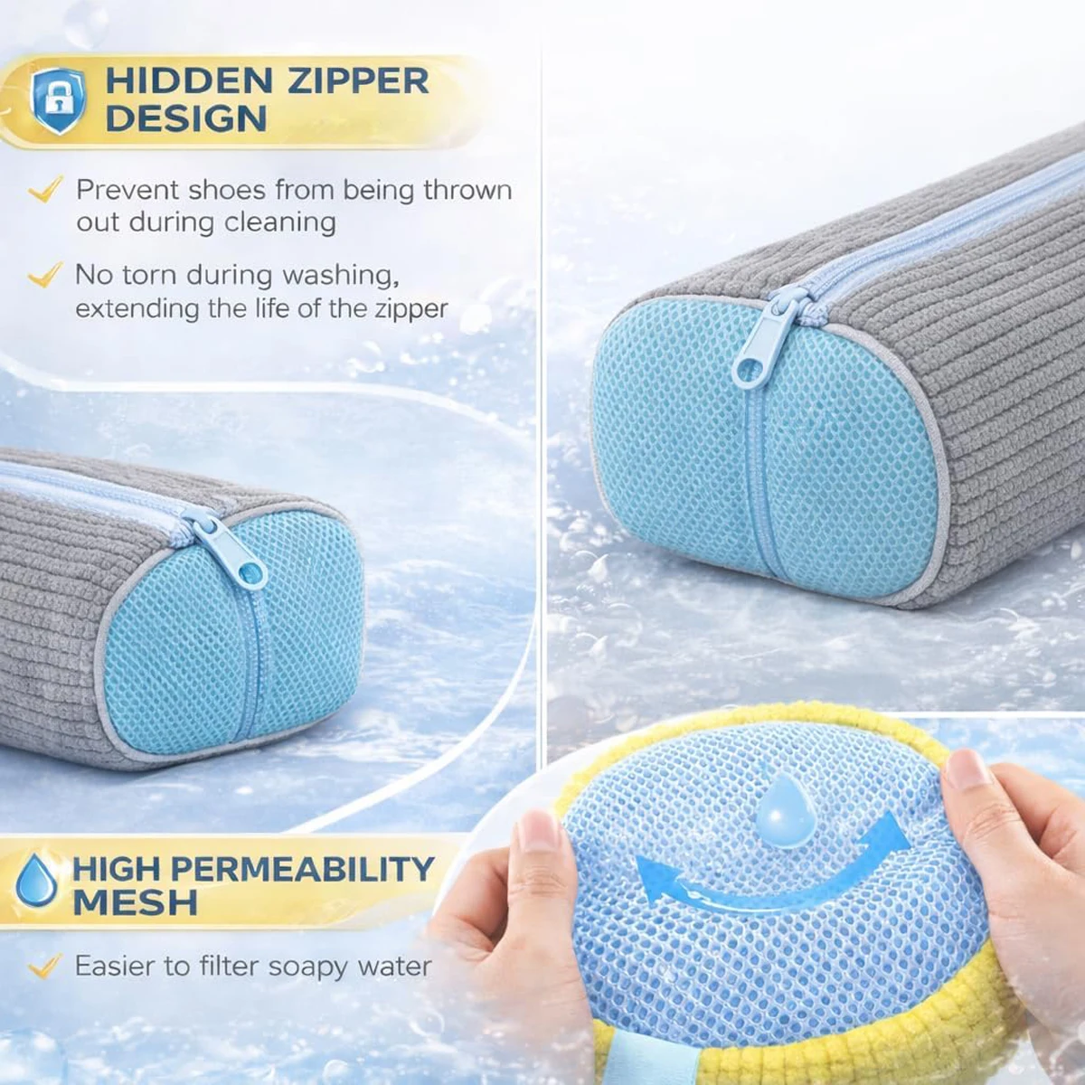 Washing Machine Shoe Protective Bag Laundry for Shoes Sneaker Net Wash Bags the Accessories Sneakers Accessory Cover - view 4