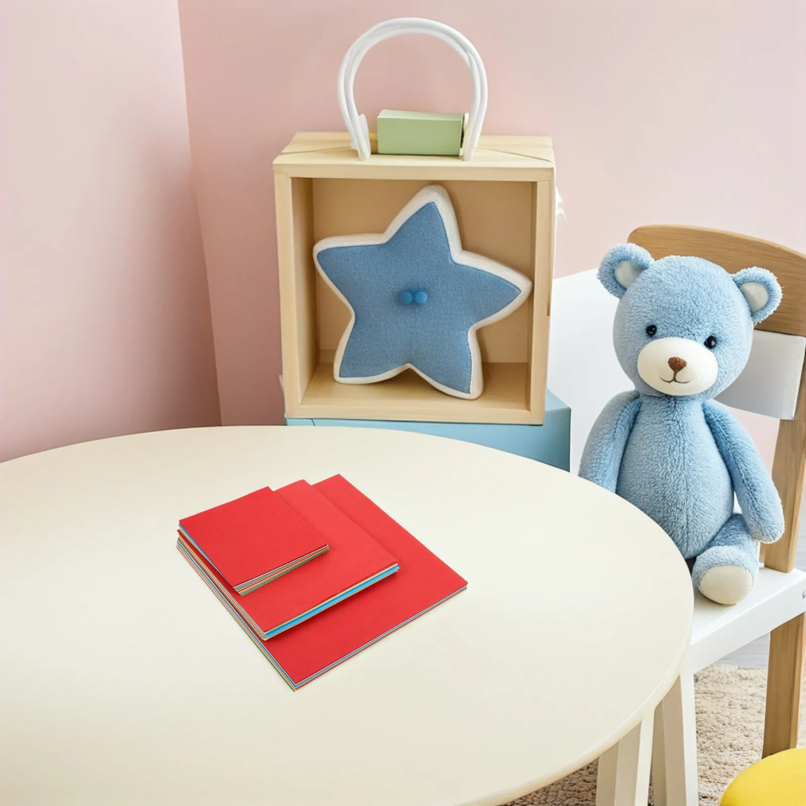 

300 шт. цветной бумаги для творчества, 10 различных оттенков, двусторонние листы для оригами, поделок и школьных занятий