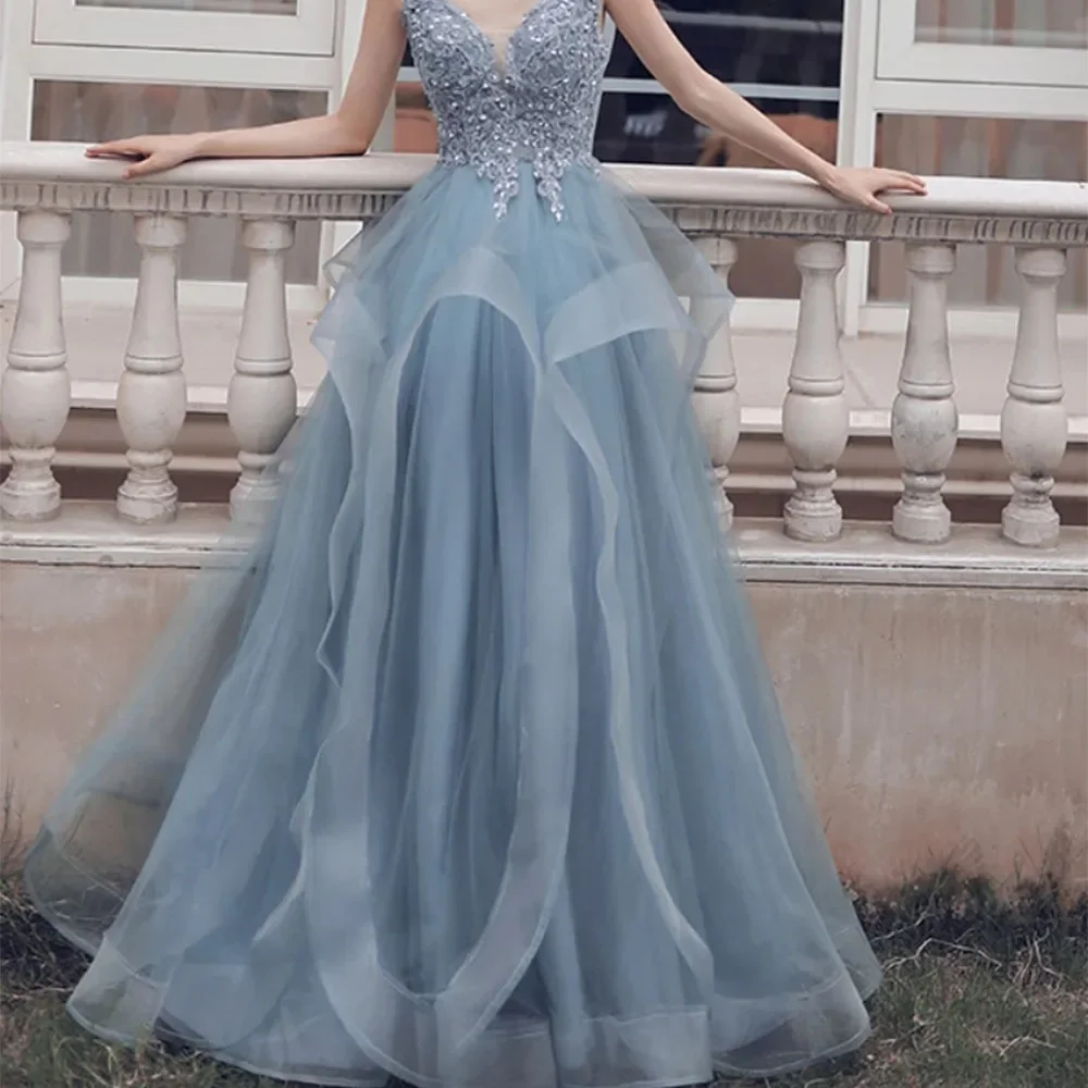 

Vinca Sunny Customized Prom Dresses for Women Party Wedding Evening Chic Woman Dress Robe Formal Long Suitable Request Occasion