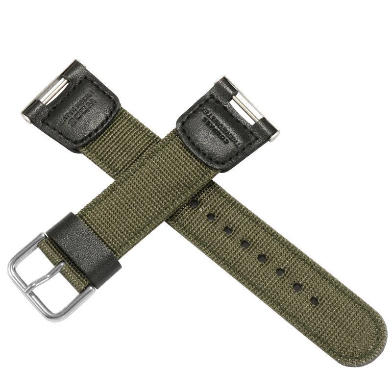 Nylon strap for casio G-SHOCK SGW-100 s GW-3500B notch 12mm canvas nylon band 24mm Watch accessory