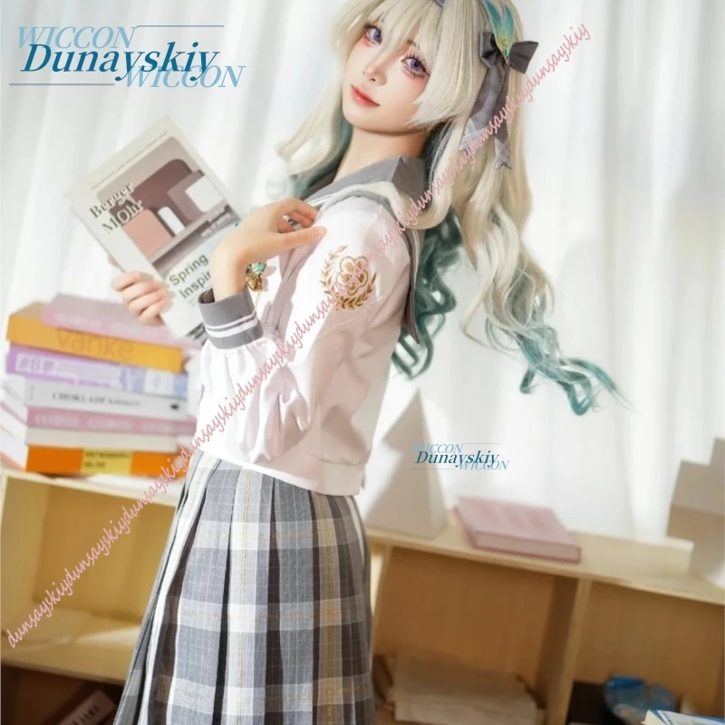 honkai-star-rail-spring-letter-firefly-top-wig-tie-accessories-jk-skirt-outfits-daily-casual-school-uniform-cosplay-costume-set