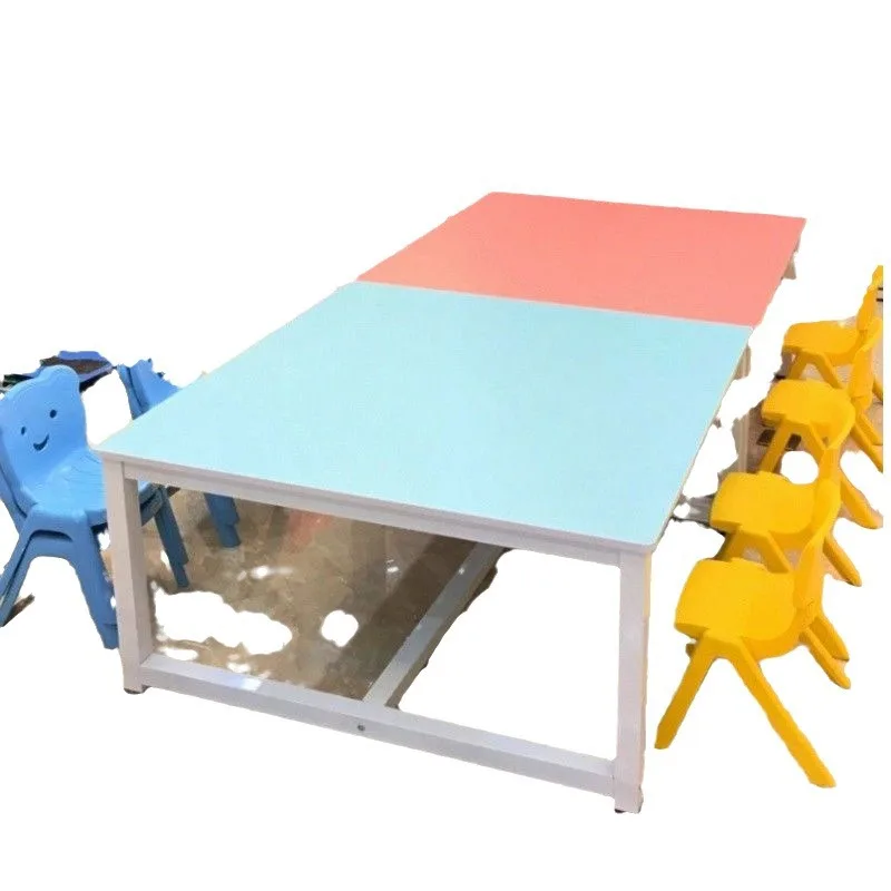

Painting art training class desks and chairs, remedial classes handmade calligraphy studio table tempered glass