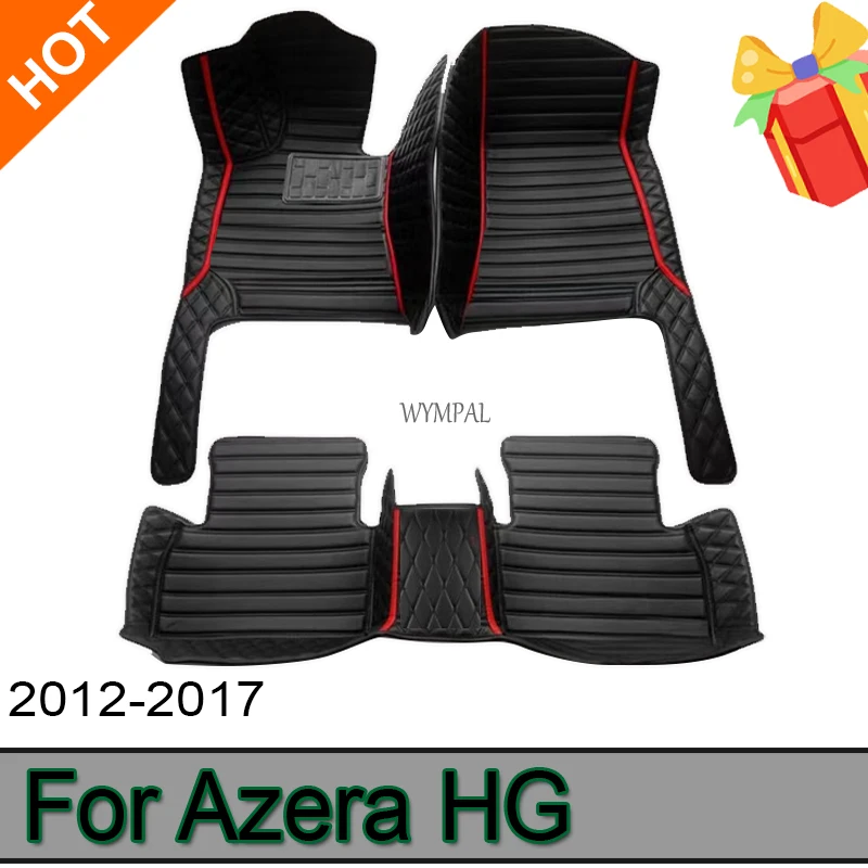 Car Floor Mat For Hyundai Grandeur Azera HG 2012 2013 2014 2015 2016 2017 Waterproof Pad Car Mats Foot Covers Car Accessories