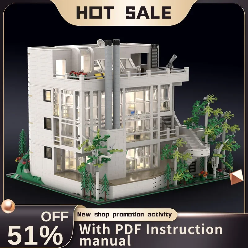 

New 5283Pcs City Hot Selling Street View Moc Modular Douglas House Model Custom Puzzle Diy Creative Ideas Kid Toy Birthday Gift