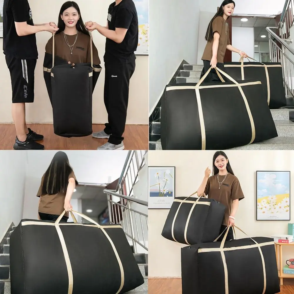 Large Capacity Clothes Storage Bags Moving Luggage Oxford Cloth Closet Organizer Bidirectional Zipper Luggage Pack Home Travel