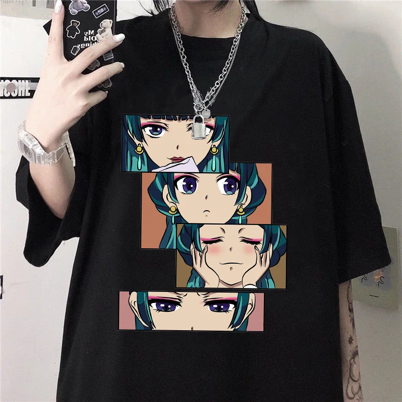 New Women's Anime Harajuku Shirt Cute Anime The Apothecary Diaries Graphic Women's T-Shirt Tops