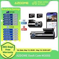 AZDOME M300S Dash Cam 4K+1080P Car Rear Camera Dash Cam 800MP Lens Built-in GPS WIFI Car DVR Voice Control Night Vision 후방카메라