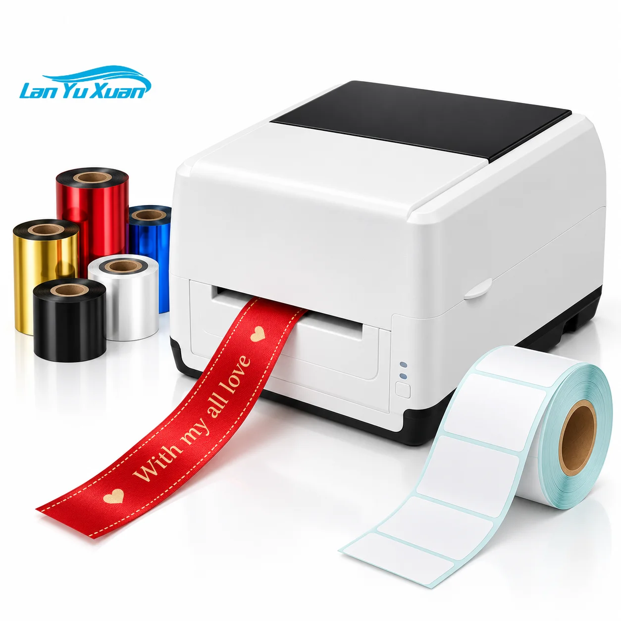 Xprinter XP-451 USB 203DPI Thermal Transfer Ribbon Printer with Cutter Simple Operation 20-104mm