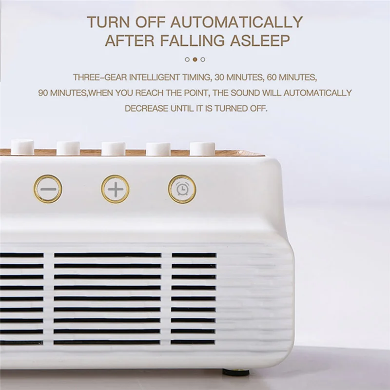 

LECKL-Sleep Bluetooth Speaker Timed 8 Natural Sounds Music Box Improve Sleep For Christmas Gifts