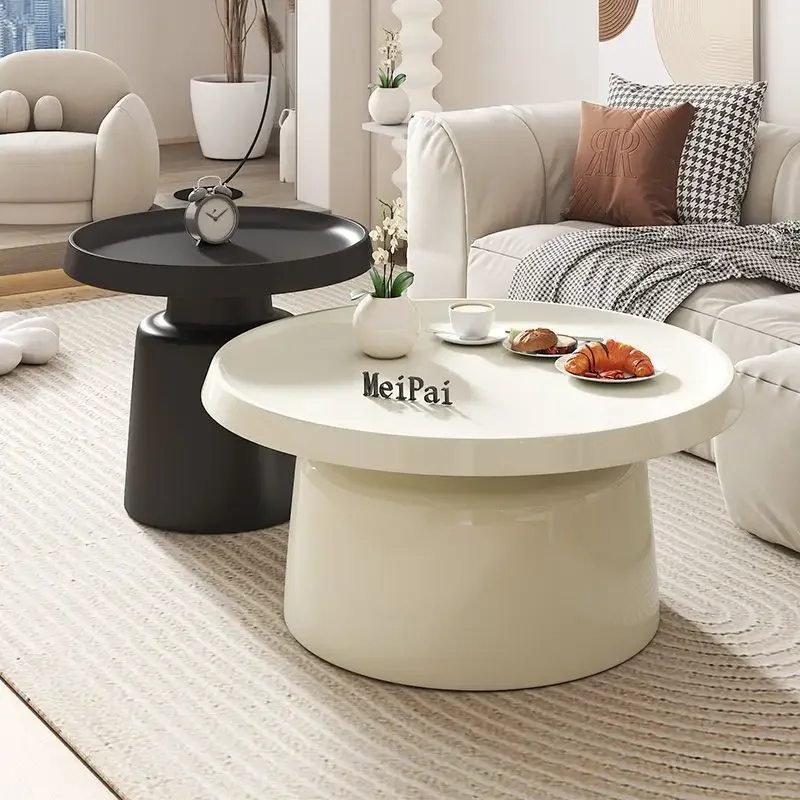 Morden Creative Coffee Table Round Bedside Table Removable Sofa Side Table Decoration Set Hide Storage Living Room Furniture