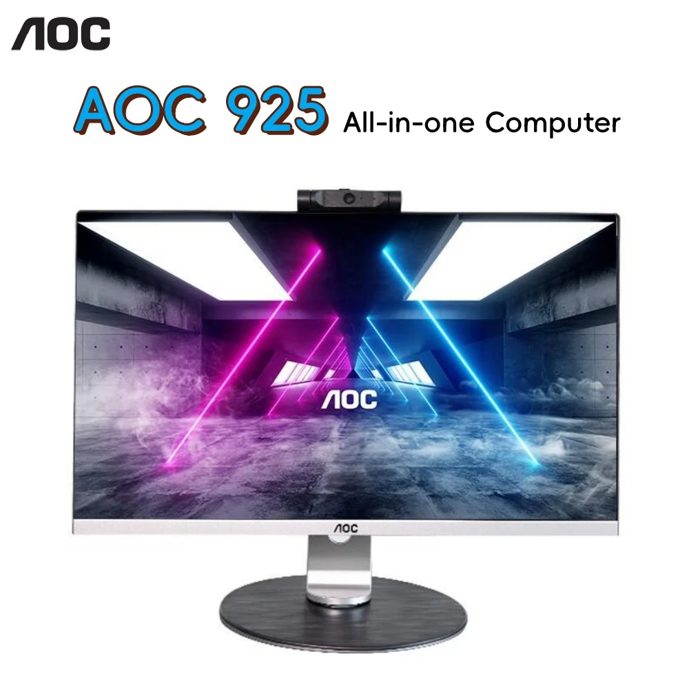 AOC All-in-one Computer 23.8-inch AMD 5600G 16G 512G Desktop Gaming Adjustment AIO Home Office Game Computer Desktops 올인원 데스크탑