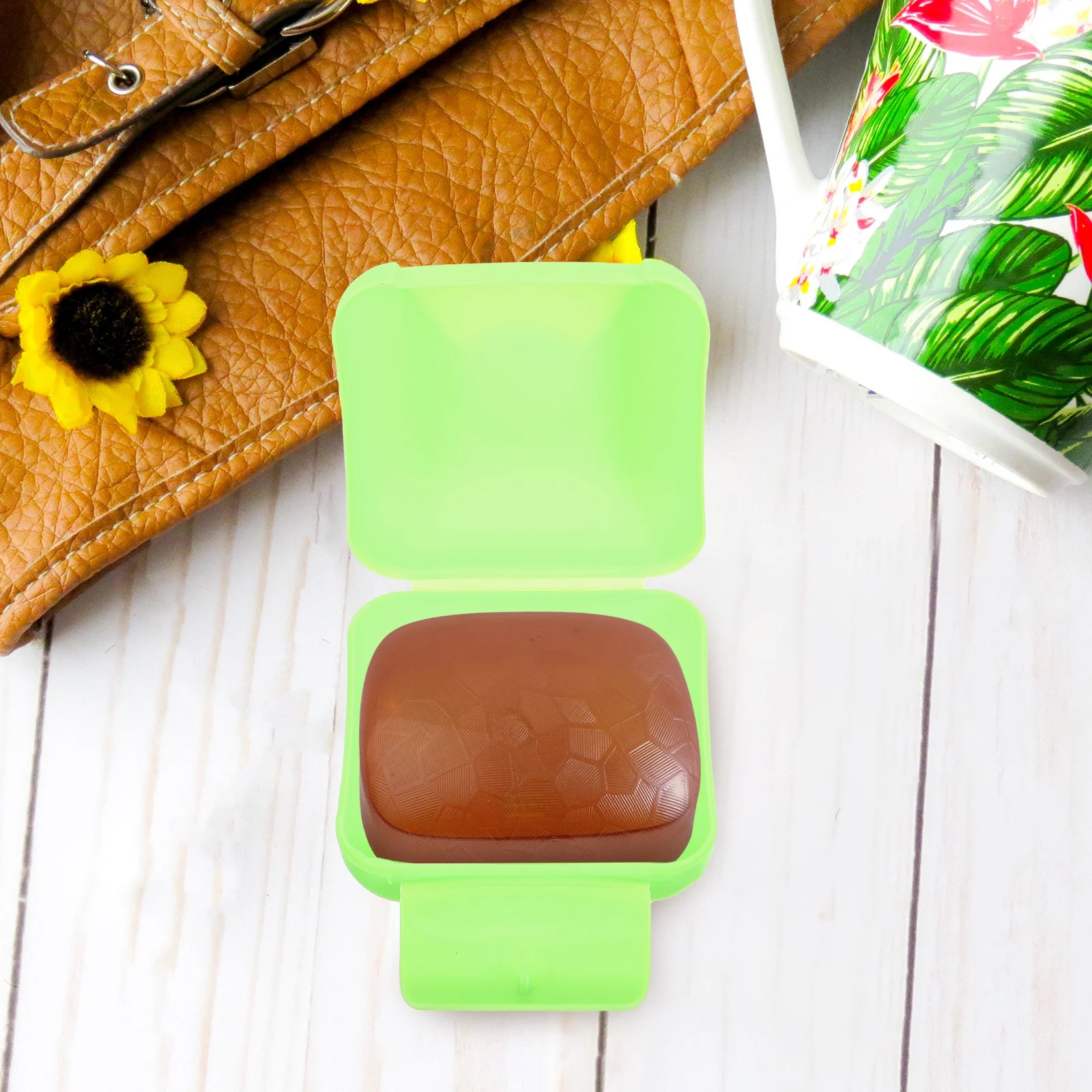 

2pcs Sealed Soap Box Premium Compact Travel Portable Leak Proof Case Container for Outdoor Solid Color Holder