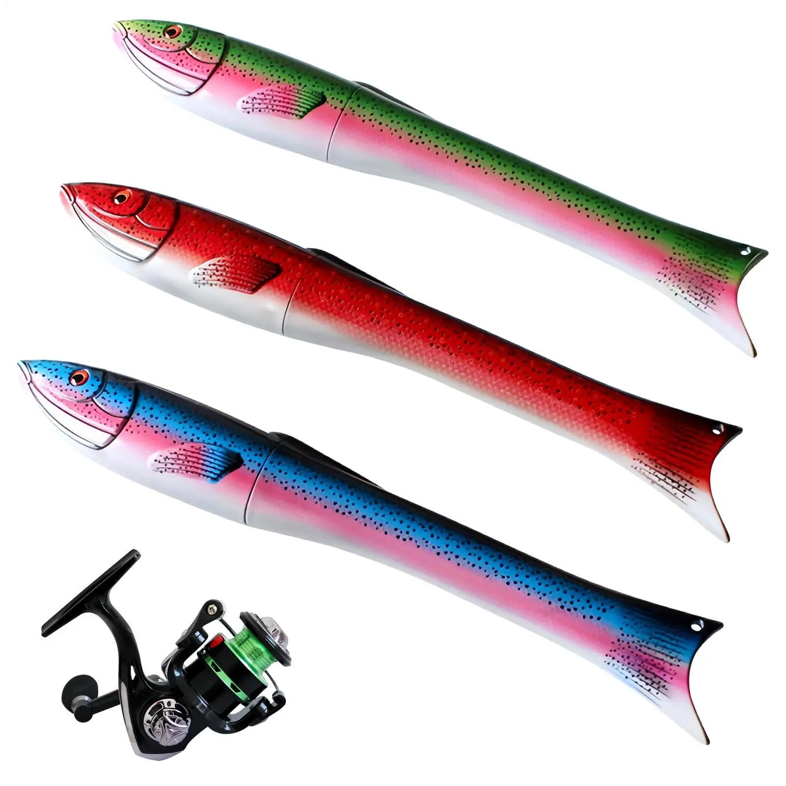 ミニチュア釣り竿ポケット釣り竿小型釣り竿トローリングキャスティングキャンプハイキング旅行オフショアアウトドアサーフ用