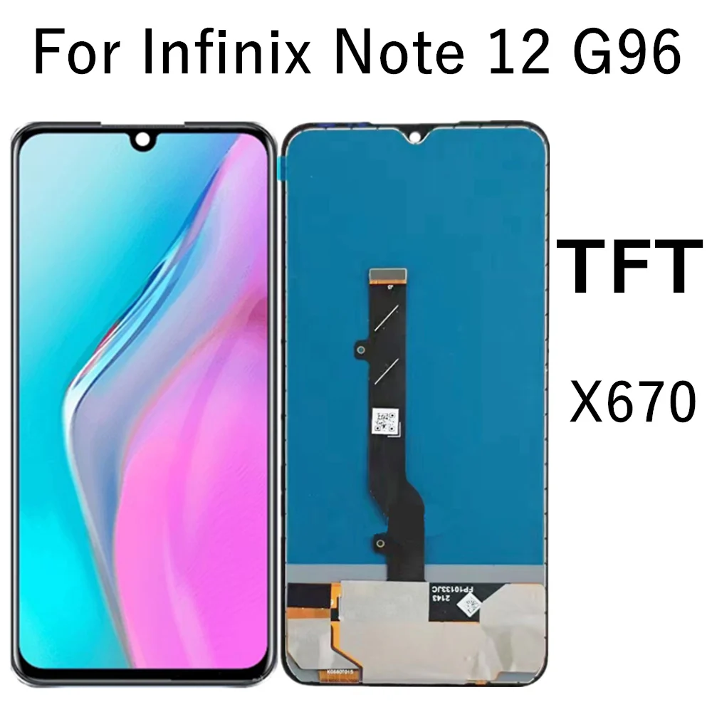 Pantalla LCD TFT 6,7 para Infinix Note 12 G96, digitalizador de pantalla táctil para Infinix X670