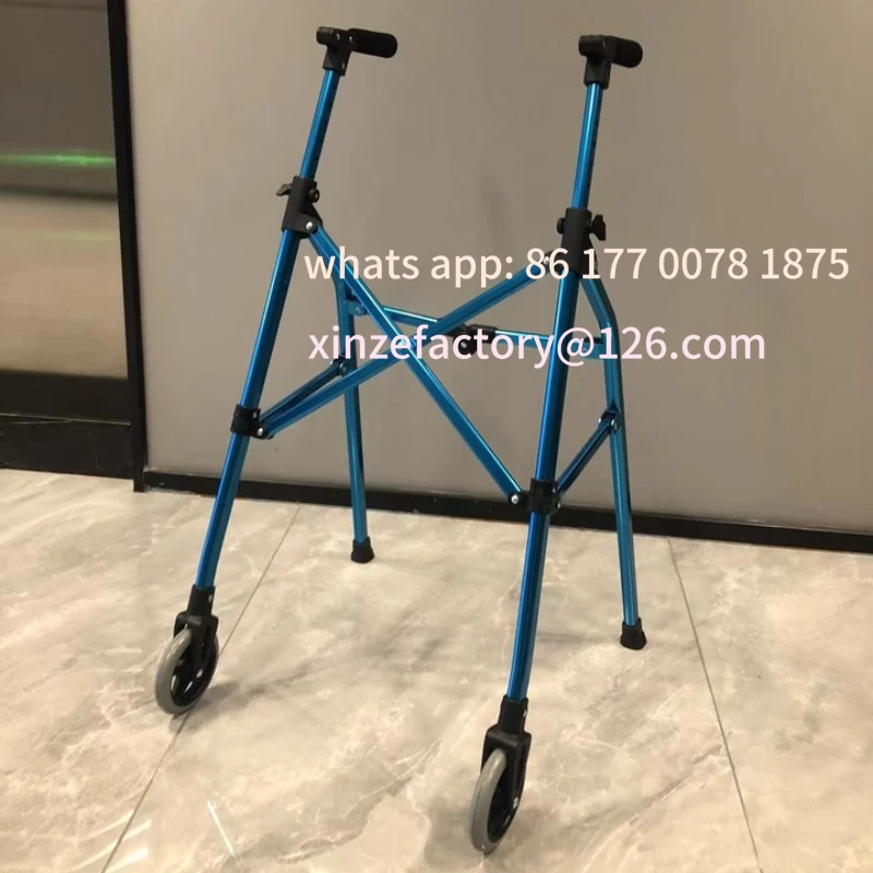 Customizable Lightweight and Foldable Rolling Walkers for Seniors Adults Compact Travel Walking Aids for Elderly Care Rehabilita