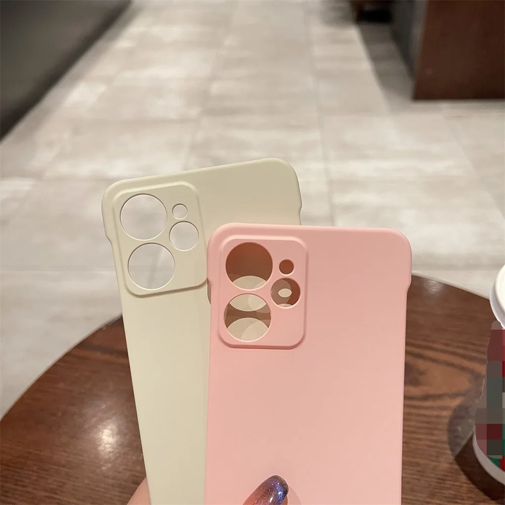 Candy Color Frameless Matte Case For Realme 10 Realme10 Pro 10Pro Plus 5G Slim Hard Shockproof Bumper Cover