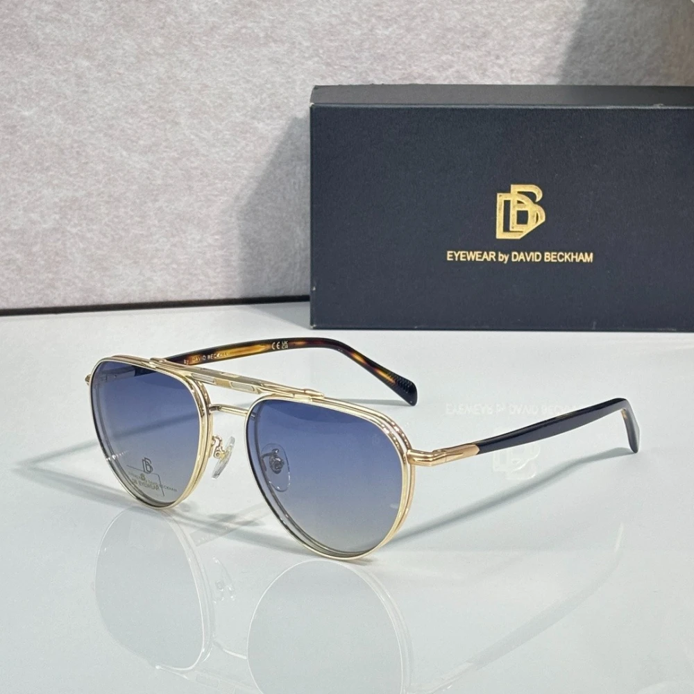 Luxury DB1238 Magnetic Clip on Polarized Sunglasses UV400 Men Pilot Aviator Optical Glasses Double Bridge Metal Frame Eyewear