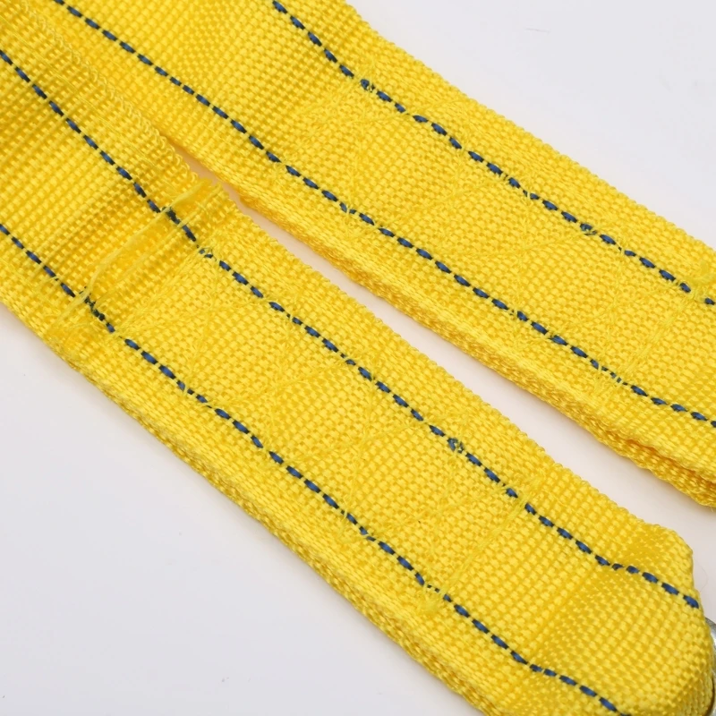 Car Towing Pull Rope Strap, Cabo de reboque, Ganchos de aço forjado, Road Recovery, KXRE, 4m