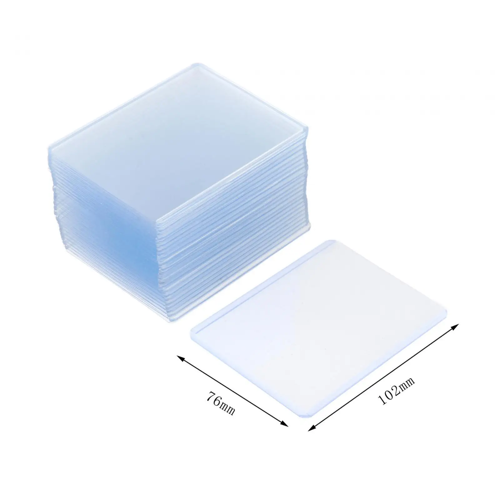 25x Clear Card Sleeves for Trading Card Practical Card Protectors Card Holder for Transportation Sports Cards Pro Collectors