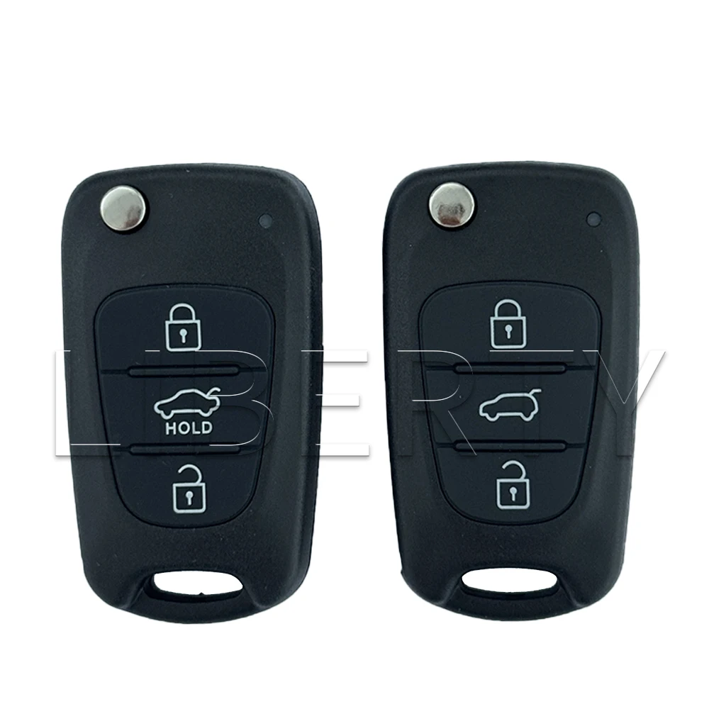 Liberty Flip Remote Car Key Shell Case For Kia K2 K5 Rio 3 Ceed Sorento Sportage For Hyundai Solaris Accent Avante I30 IX35