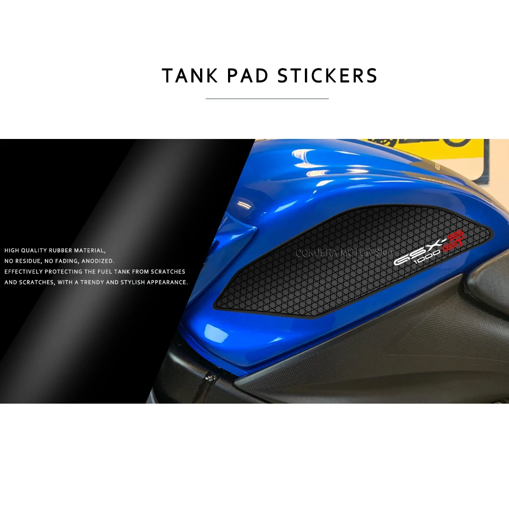 For GSX-S1000GT GSX-S 1000 GT 2022 Motorcycle accessories Non-Slip Side Fuel Tank Stickers Pad Rubber Sticker