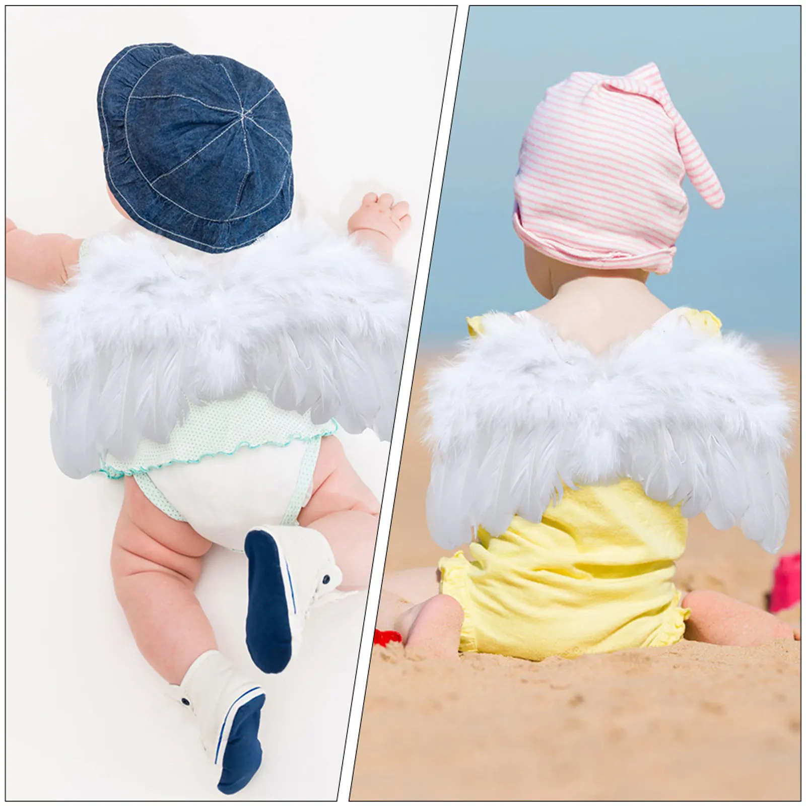 Angel เด็กเครื่องแต่งกาย Props เครื่องแต่งกาย Props น้ําหนักเบาชุดปาร์ตี้ Performing Bow Headband อุปกรณ์เสริม