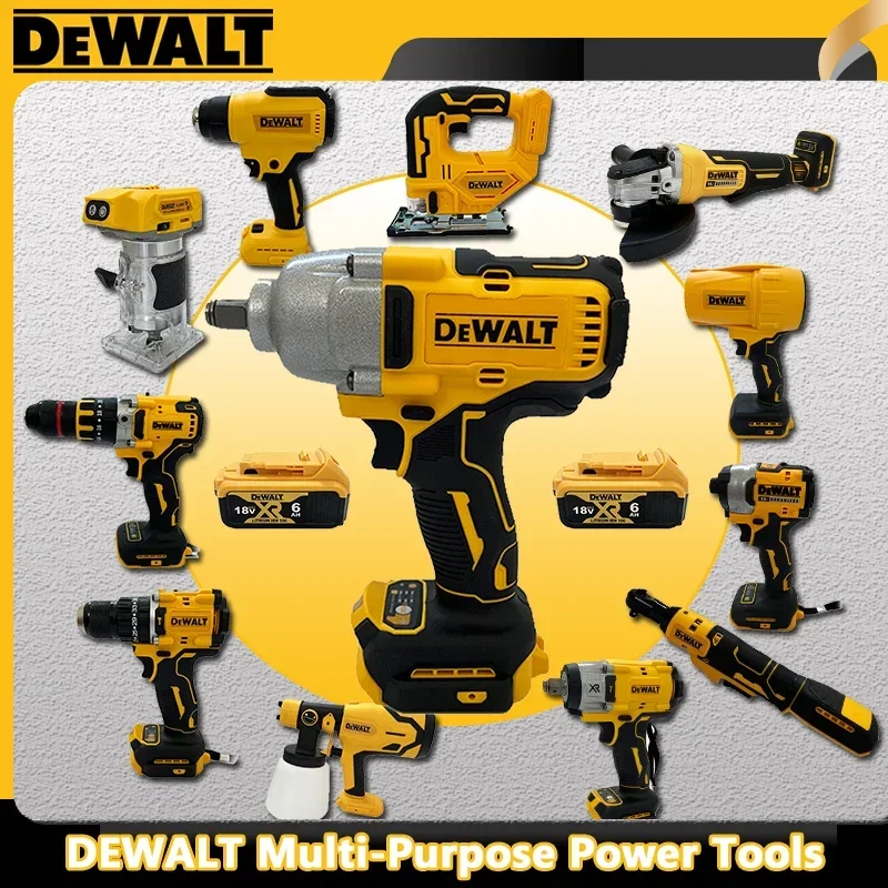 

Беспроводной бесщеточный угловой шлифовальный станок DEWALT, резак, электрический гайковерт, полировальная машина, пылесос, лобзик, многофункциональные электроинструменты