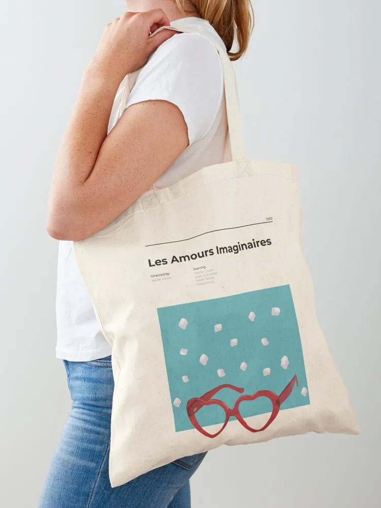 Les Amours Imaginaires - Heartbeats - Minimalist Movie Poster - Xavier Dolan Tote Bag handbag Women's bags Canvas Tote Bag