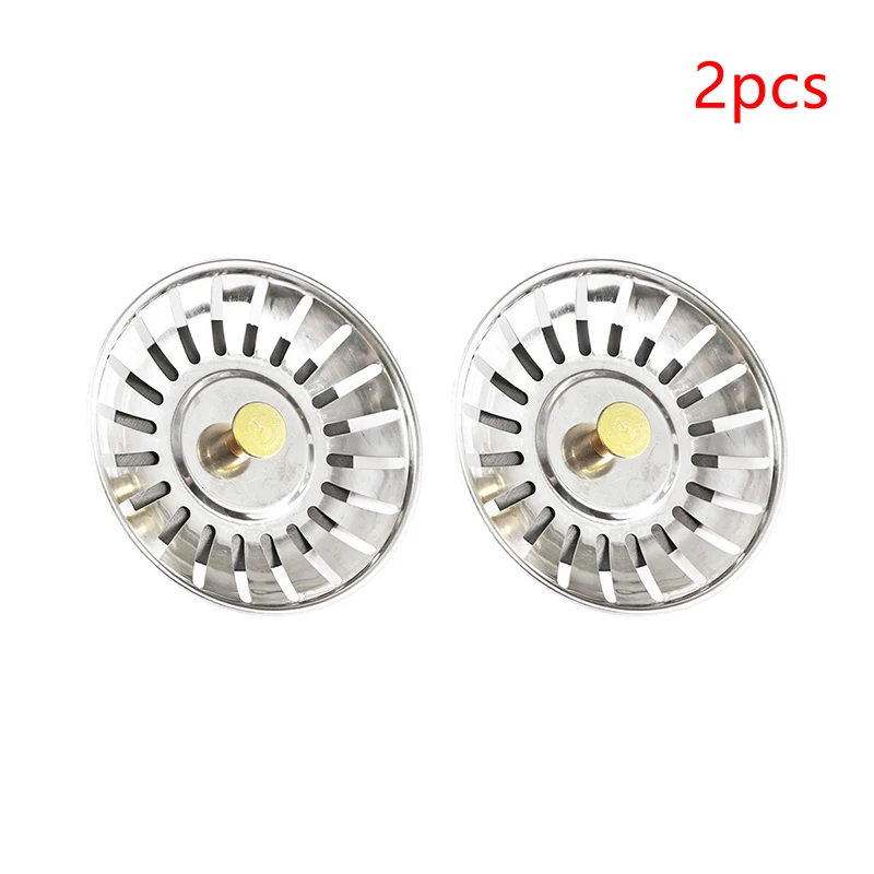 2pcs Kitchen Sink Strainer Stopper Waste Plug Sink Filter Filtre Sink Strainer Filter Floor Drain Kitchen Tools