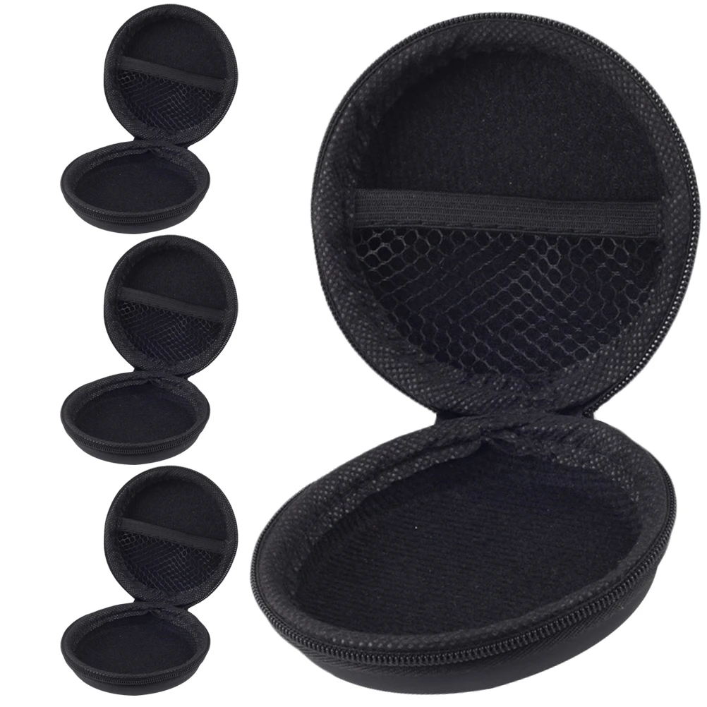 

4pcs Storage Box for Earphone Data Cable Wire ganizer Black Eva Portable Digital Accessories Case Household Storage