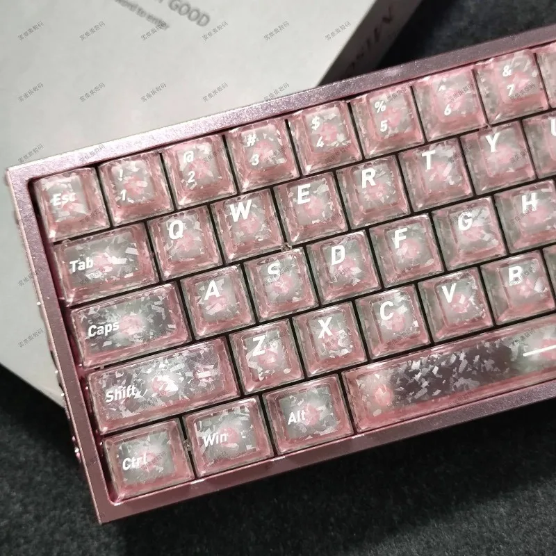 Carbon Fiber Theme Keycaps Set Customization Cherry Profile Ice Carbon Keyboard Cap for Mechanical Keyboard Accessories Gifts