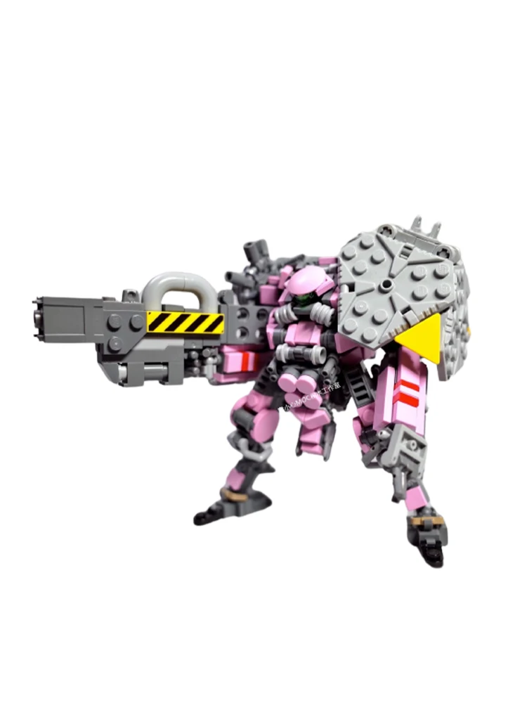 

MOC Mecha Series Pink Building Block Robot DIY Model Puzzle Collection Experts Brick Toys Education for Children Birthday Gifts