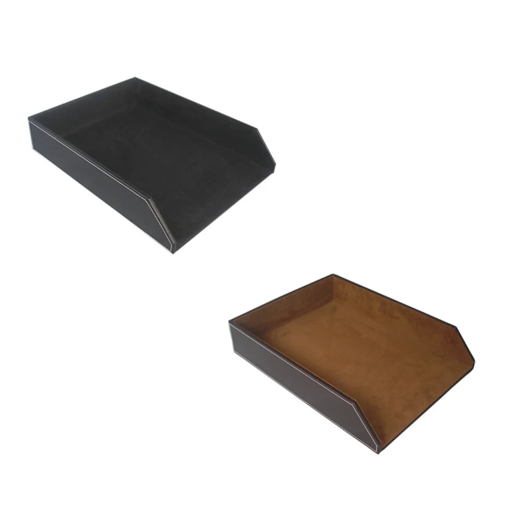 Document Storage Tray A4 Black Single-Layer File Organizer For Home Office School Desktop Paper Holder Stand File Storage Tray