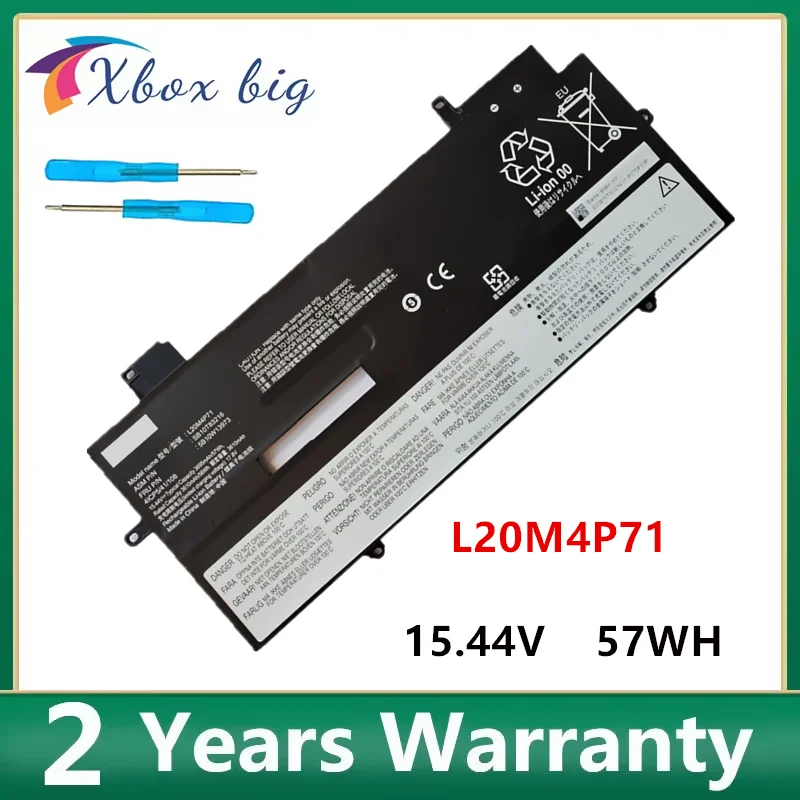 

Аккумулятор L20M4P71 для ноутбука LenovoThinkpad L20L4P71 L20D4P71 5B10W13972 ThinkPad X1 Carbon 9-й Yoga G6 6-го поколения 20XW
