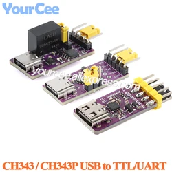 5pcs/1pc CH343 Isolated USB to TTL 3.3V/5V Serial Isolation Communication 6Mbps UART Downloader Module CH343P USB to TTL Module