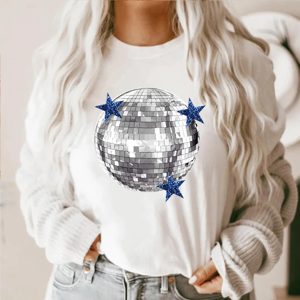 

Five-pointed Star Print T Shirt Women Fashion Graphic Shirts Casual Short Sleeved White Female Tee O-neck Harajuku T-shirts