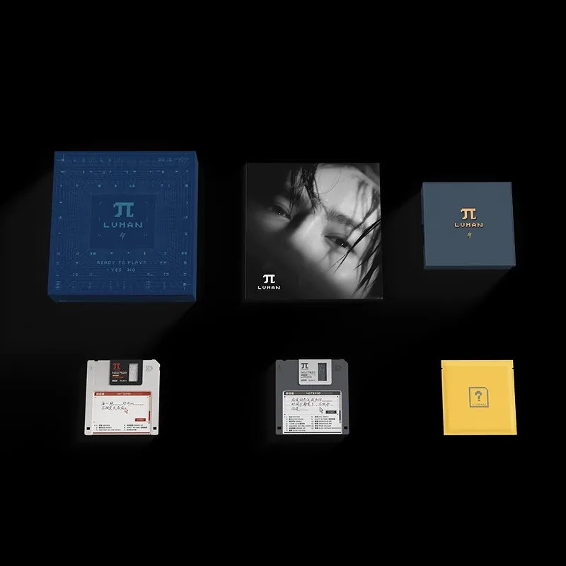 Luhan’s Collection USB Album « π » Chinese Pop Music Singer Lu Han Photo Lyric Book + Photo Card Fans Gift