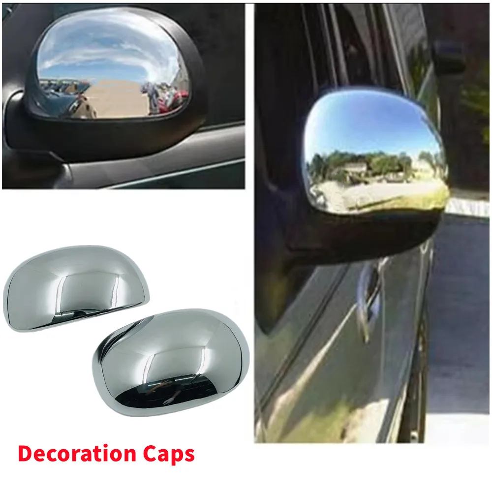 2PCS For Ford F150 Expedition 1997-2002 Rearview Side Mirror Cover Wing Cap Exterior Door View Trim Car Decoration Accessories