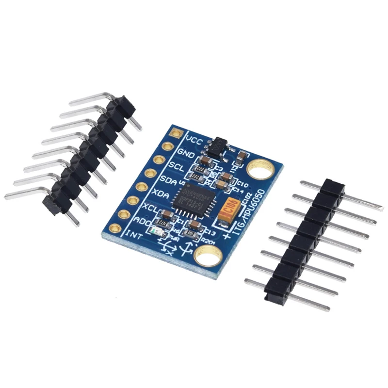 1Set IIC I2C GY-521 MPU-6050 MPU6050 3 Axis Analog Gyroscope Sensors + Accelerometer Module For Arduino With Pins 3-5V DC