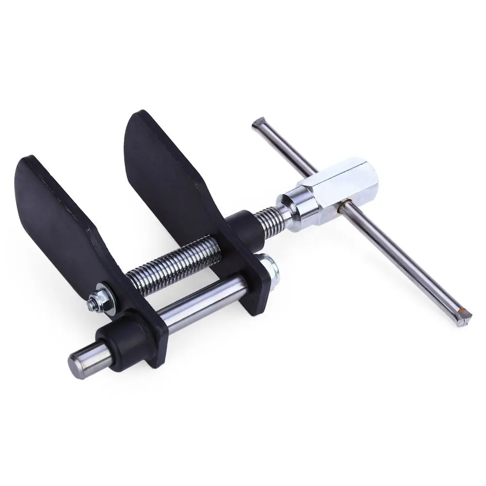 Car Caliper Piston Compressor Installation Adjustable Blackened Steel Spreader Plates T-bar Disc Brake Pad Spreader Tool