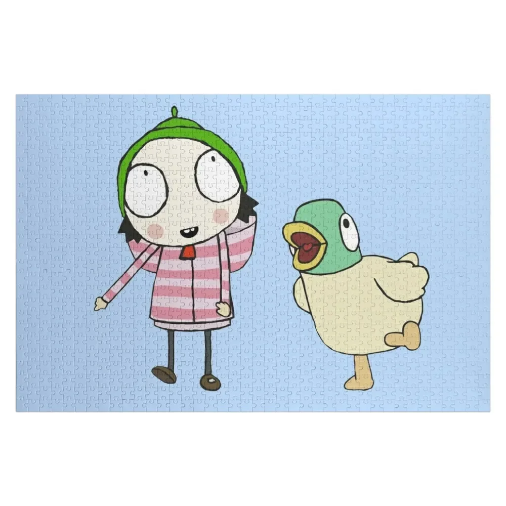 

Sarah and duck Jigsaw Puzzle Christmas Toys Customized Kids Gift Personalized Wooden Name Puzzle