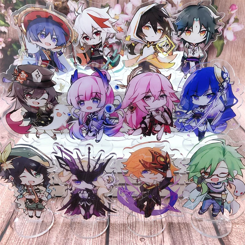 

Game Genshin Impact Beelzebul Yae Miko Kaedehara Kazuha Stand Plate Anime Cartoon Cosplay Figure Character Prop